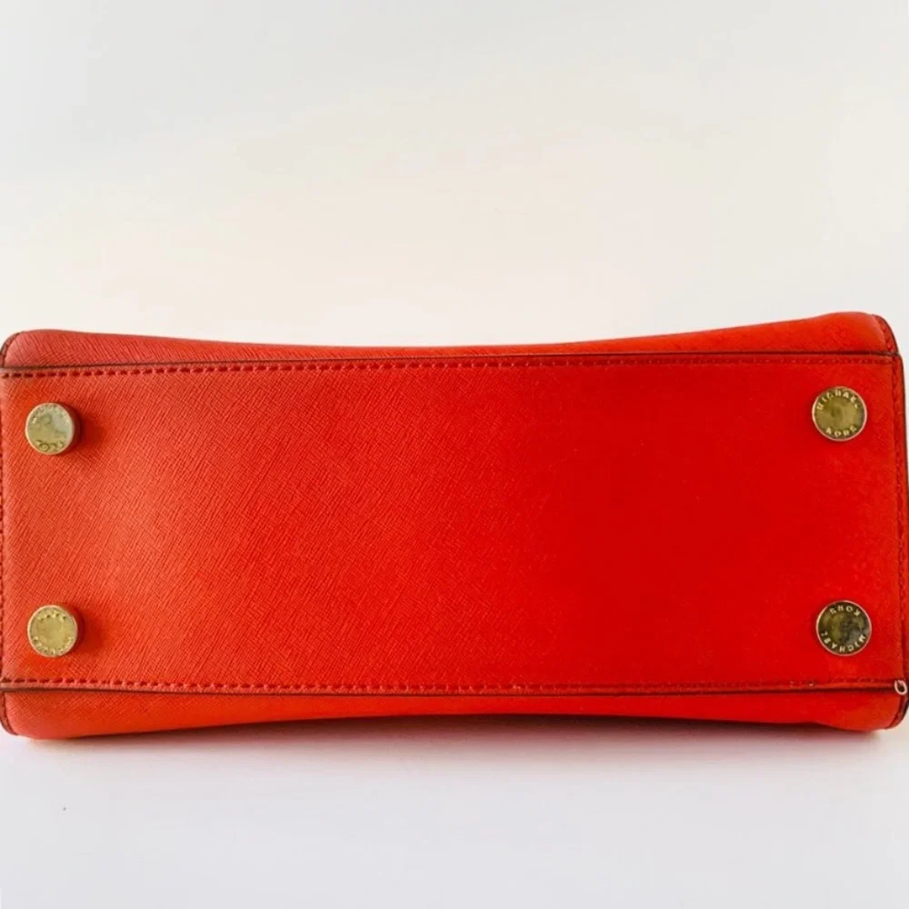 MICHAEL Michael Kors Selma Bright Red Satchel - Picture 3 of 8